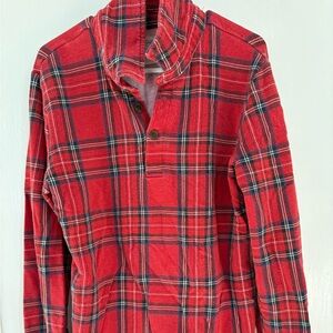Little sleepies boys holiday plaid shirt size 8